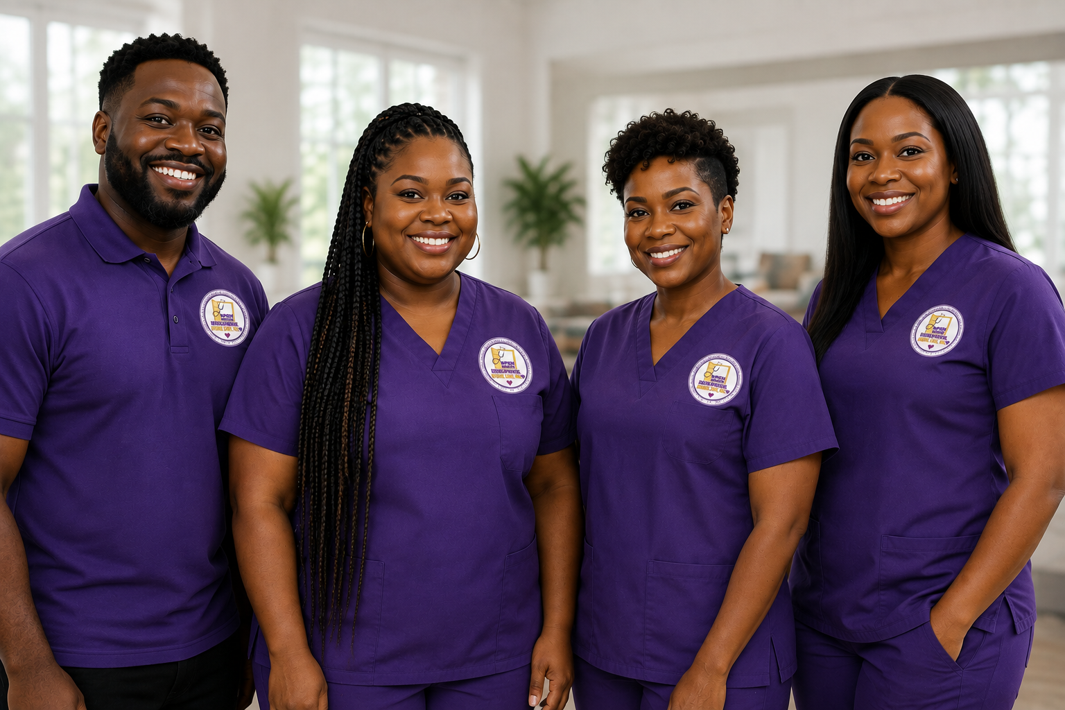 Open-Minded Home Care caregivers and clients